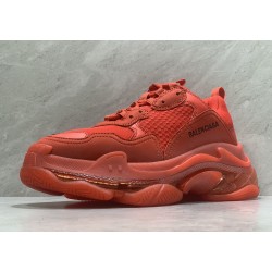 balenciaga triple s red clear sole