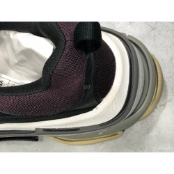 GT Batch Balenciaga Triple S Black Burgundy White 2018 Font