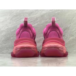 GT Batch Balenciaga Triple-S Clear Sole Fluo Pink