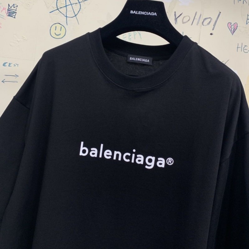 balenciaga copyright logo tee