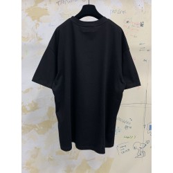 Balenciaga Logo Large Fit Tee Black