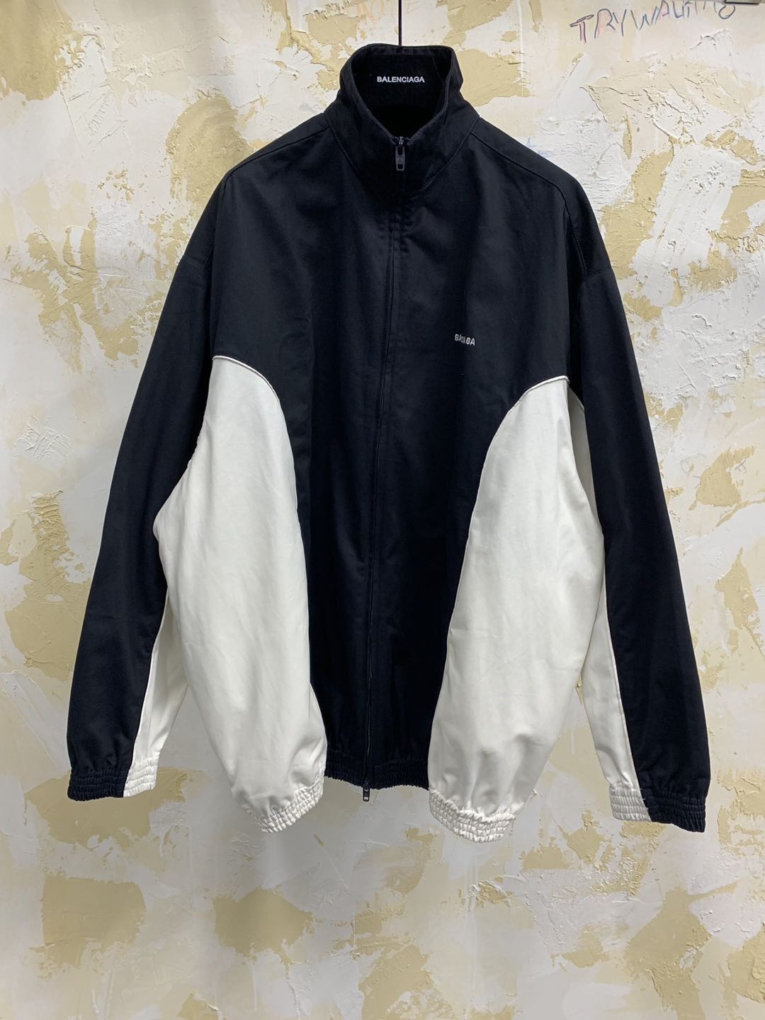 black balenciaga windbreaker