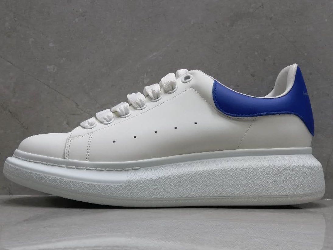 white and royal blue alexander mcqueen's