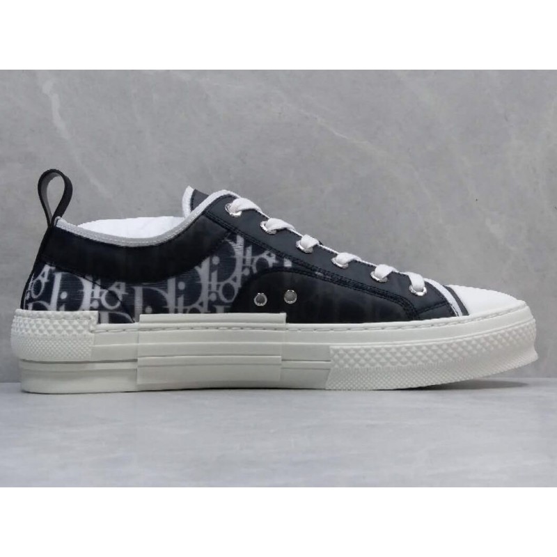 GT B23 Low Top Sneaker Black and White Dior Oblique - Allkicks247